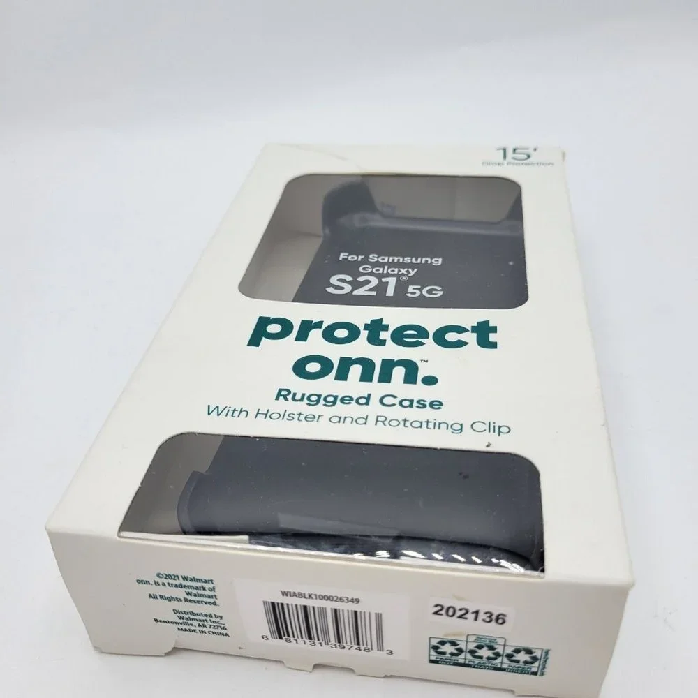 Protect Onn. Rugged Cell Phone Case With Holster And Rotating Clip New In Box
